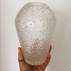 Clear Texture Glass Vase